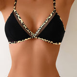 Maillot de bain sexy avec imprimé léopard