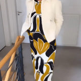 Robe imprimée à col rond