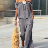 Ensemble Élégant Avec Décolleté en Off-the-Shoulder