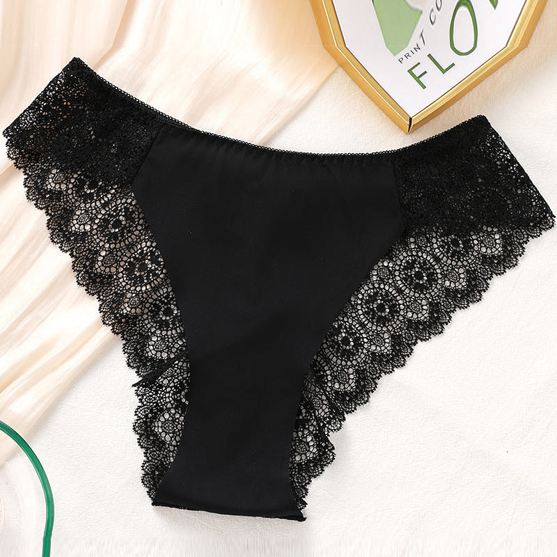 Ensemble De Culotte En Dentelle Pour Femme Avec Contraste En Dentelle