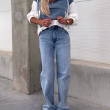 Sweat à capuche zippé en patchwork de denim décontracté