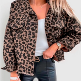 Leontine | Veste à imprimé léopard pour femme