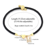 Cœur Initial Charme Lien Branché Bracelet