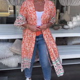 Manteau de plage de vacances imprimé à la mode