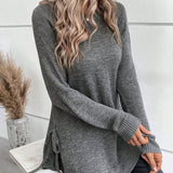 Pull Avec Manches Raglan Et Design De Nœud Latéral