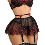 Costume Sexy Dentelle Volant Sans Dos Transparent