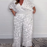 Combinaison avec col en V et pantalon long