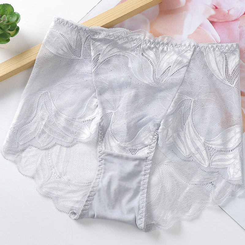 Culotte sexy en dentelle de couleur unie