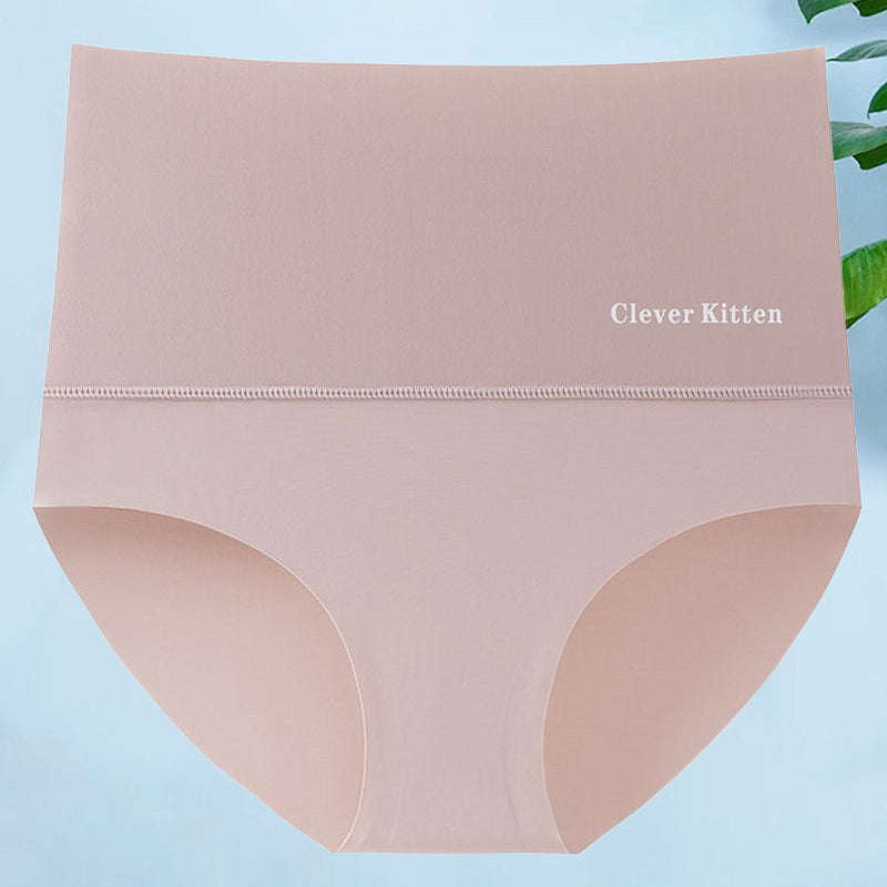 Culotte courte simple sans couture taille haute