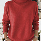 Pull Col Roulé Style Décontracté