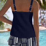 Maillot De Bain Imprimé Graphique Deux-Pièces