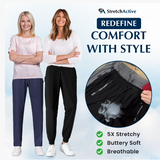 Pantalon Femme Ultra Élasticité Soie Glacée Confort Décontracté