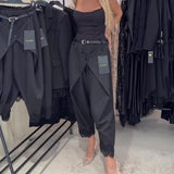Pantalon À La Mode Dentelle Broderie Harem
