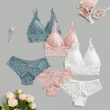 Ensemble De Sous-Vêtements Femme Dentelle Romantique
