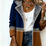 Manteau À Capuche Tendance À Manches Longues
