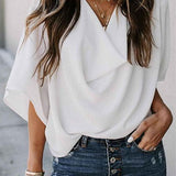 Kristina | Blouse élégante avec manches chauve-souris pour femmes