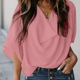 Kristina | Blouse élégante avec manches chauve-souris pour femmes