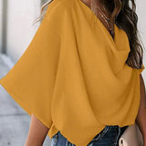 Kristina | Blouse élégante avec manches chauve-souris pour femmes