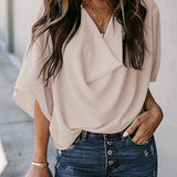 Kristina | Blouse élégante avec manches chauve-souris pour femmes