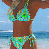 Bikini Coloré Licou Impression