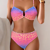 Bikini Stylisé Imprimé Animal