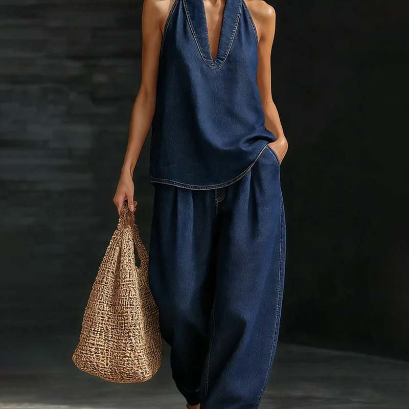 Set Mode Col Halter Jean