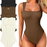 Body débardeur sans manches de couleur unie