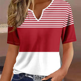 T-Shirt Encolure V Confortable Imprimé