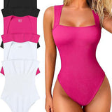 Body débardeur sans manches de couleur unie