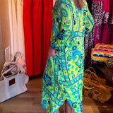 Robes avec coupe ample, imprimés et poches