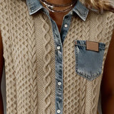 Débardeur Patchwork Denim Mode