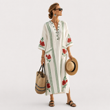 Kaftan Long à Rayures