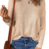 London | Pull-over décontracté à col rond pour femme