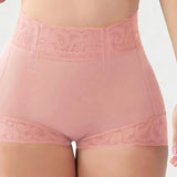Culotte courte en dentelle avec effet gainant pour le ventre