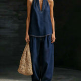 Set Mode Col Halter Jean