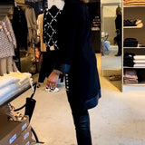 Robe décontractée à col rond avec poches
