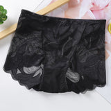Culotte sexy en dentelle de couleur unie
