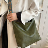 Sac seau vintage à bandoulière de grande capacité