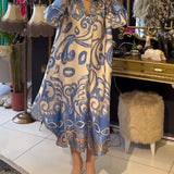 Robe imprimée ample et élégante