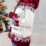 Sweat à capuche imprimé Père Noël