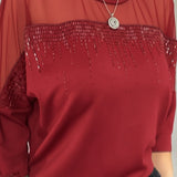 Blouse Maillage Éclaté Loose