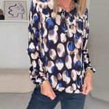 Blouse élégante à bretelles imprimée