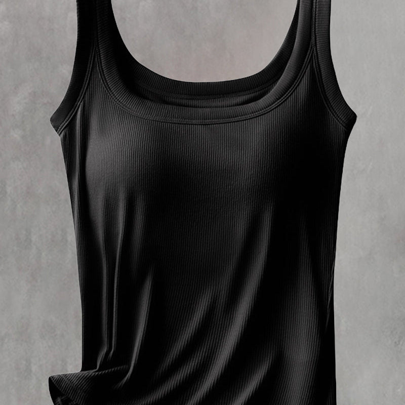 Débardeur Uni Avec Soutien-Gorge Intégré
