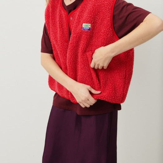 Luciana | Gilet sans manches boutonné pour femme