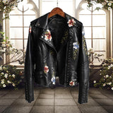 Fianna | Veste motard à imprimé floral pour femme