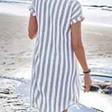 Robe Chemise Rayée Élégante