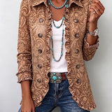 Conception | Veste Vintage à Fleurs avec Volants