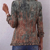 Benita | Veste avec Transition en Tissu et Bouffantes