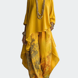 Flor - Ensemble Artistique Élégant avec Motif Floral