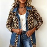 Lorena | Manteau Long Léopard en Jean